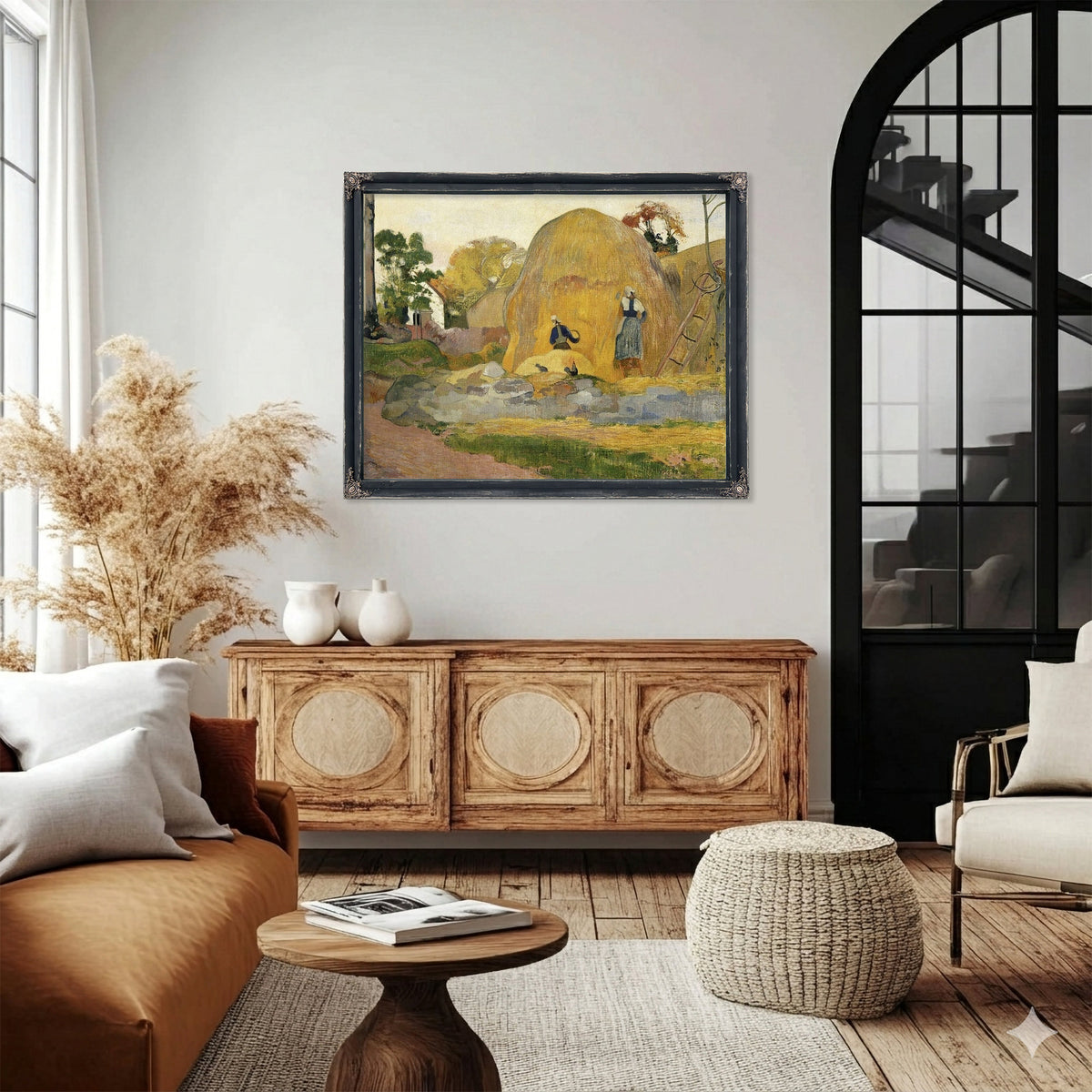 Les Meules Jaunes Ou La Moisson Blonde By Paul Gauguin
