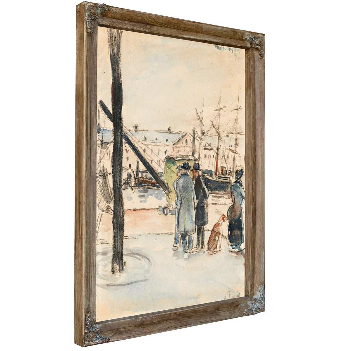Les Quais A Rouen by Camille Pissarro