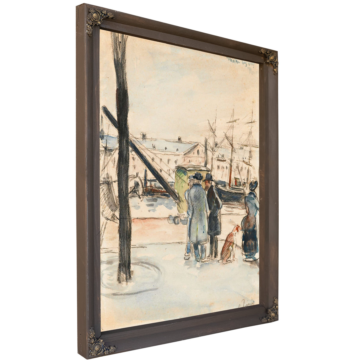 Les Quais A Rouen by Camille Pissarro