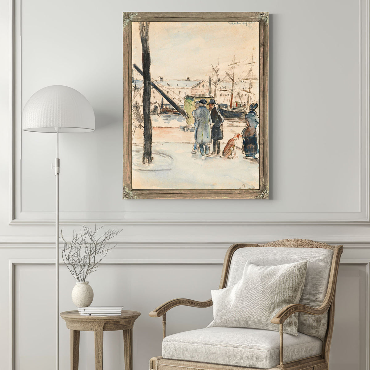 Les Quais A Rouen by Camille Pissarro