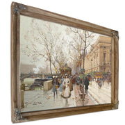 Les Quais Du Louvre By Eugene Galien Laloue
