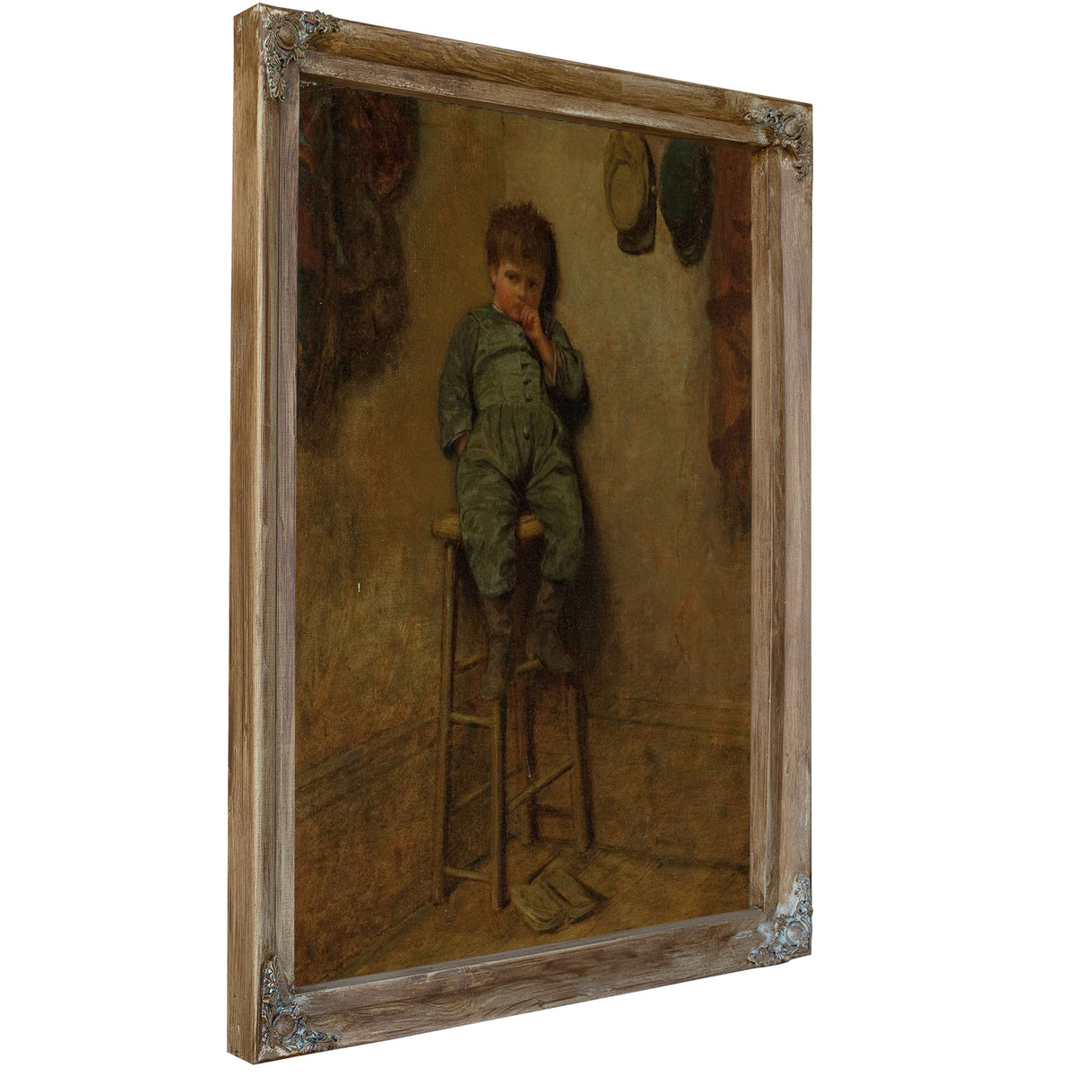 Little Boy On A Stool by Eastman Johnson