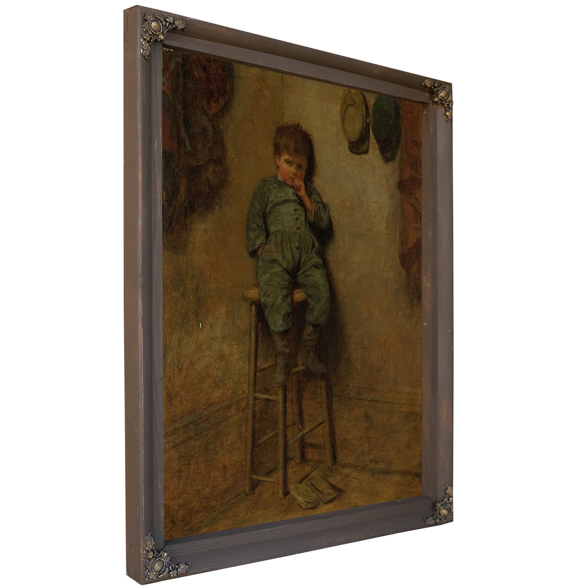 Little Boy On A Stool by Eastman Johnson