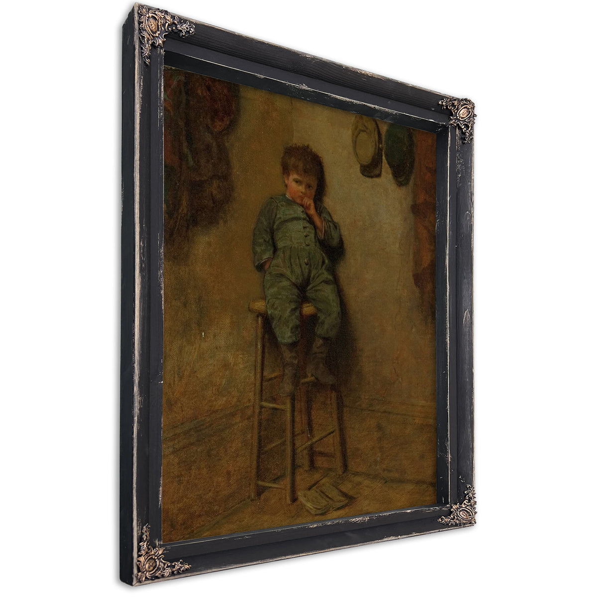 Little Boy On A Stool by Eastman Johnson