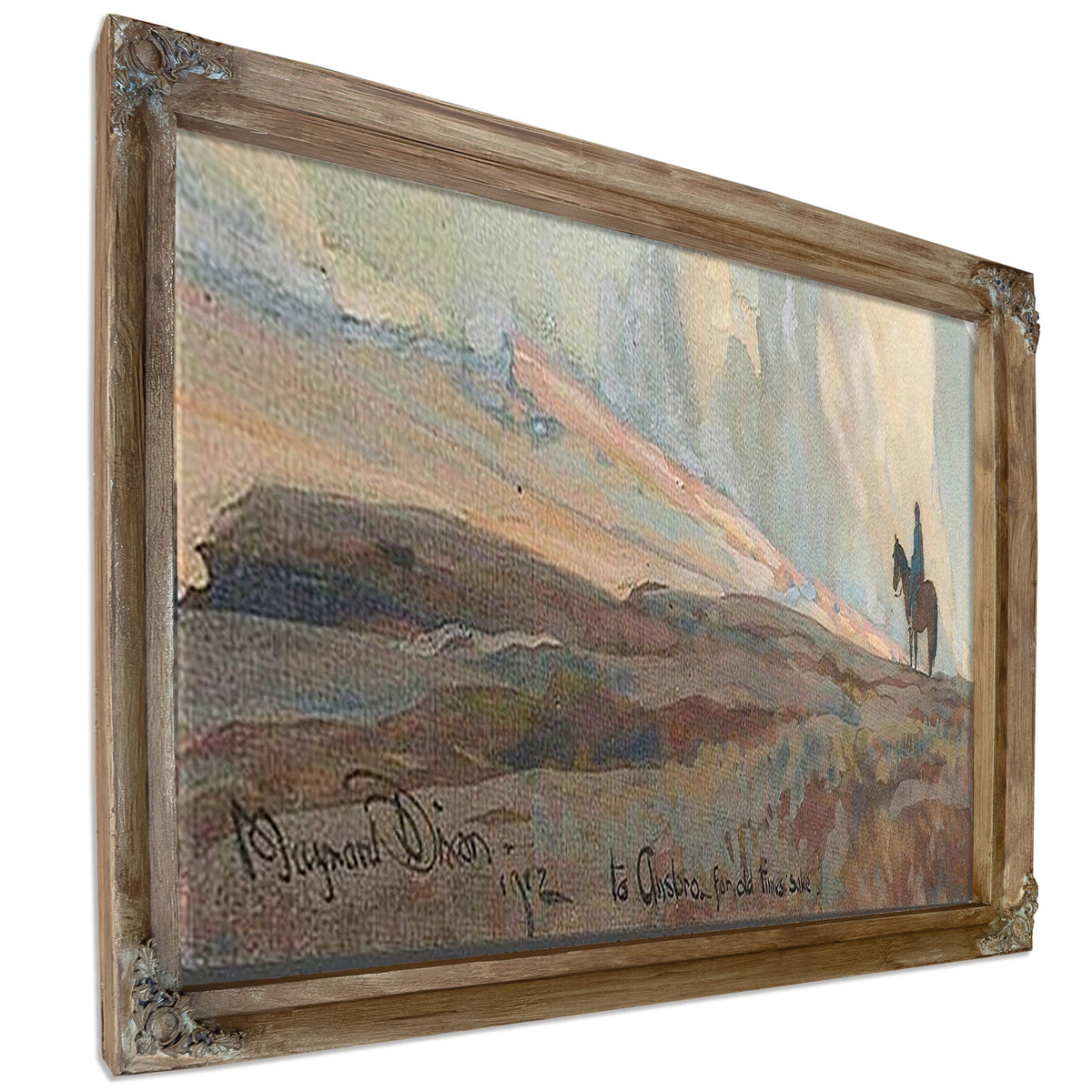 Lone Indian Gazing Across The Plains By Maynard Dixon