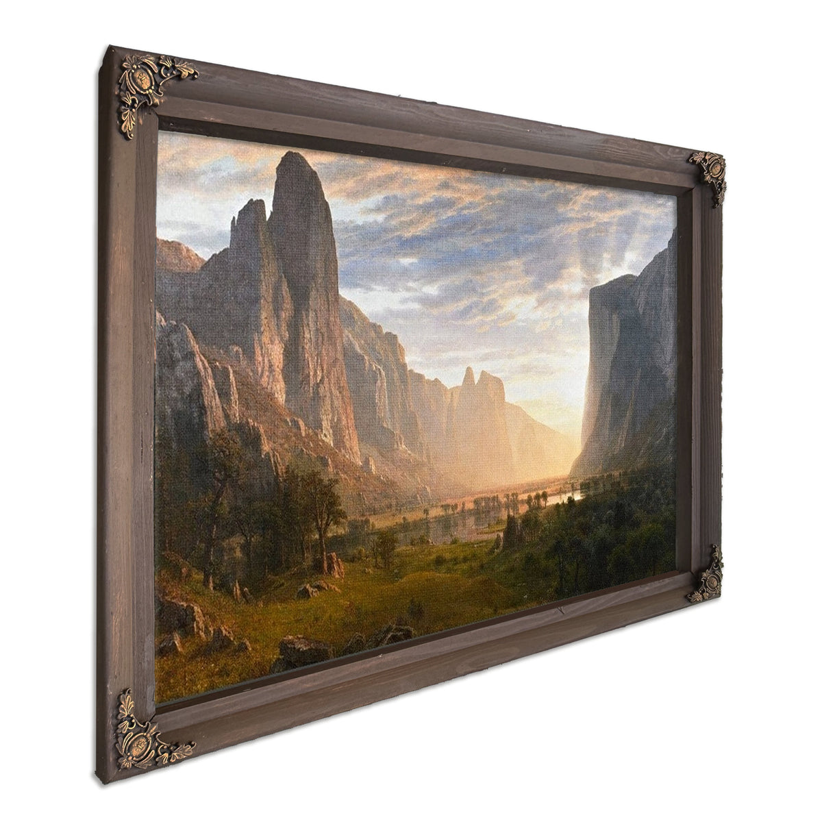 Looking Down Yosemite Valley California 1865 By Albert Bierstadt