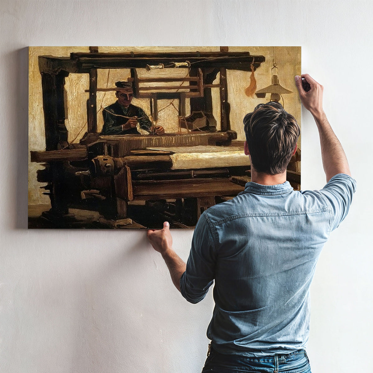 Loom With Weaver By Vincent Van Gogh