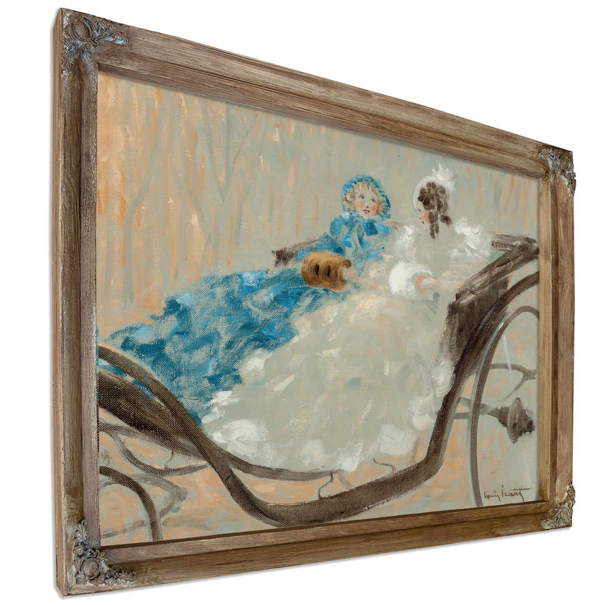 En Caleche Versailles By Louis Icart