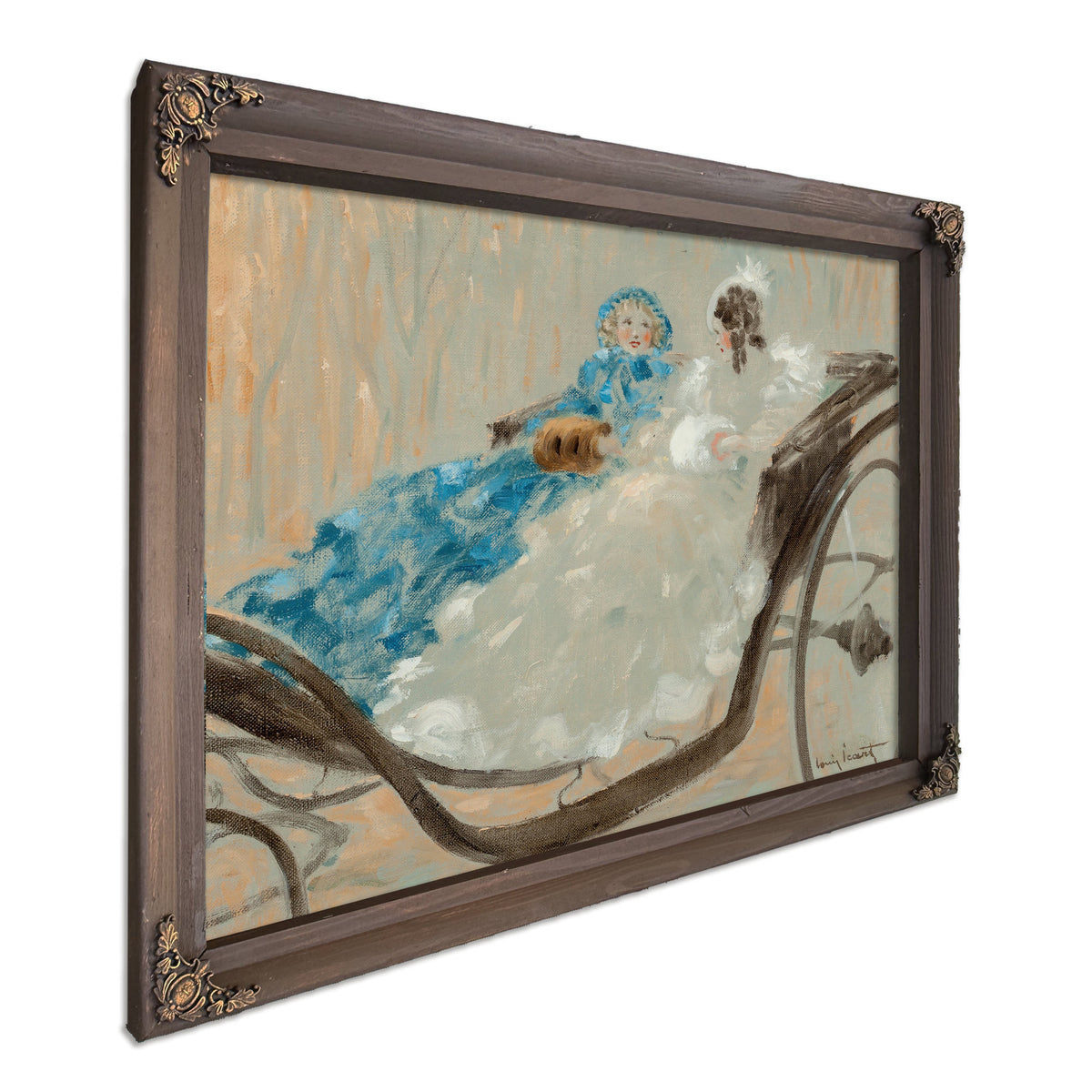 En Caleche Versailles By Louis Icart