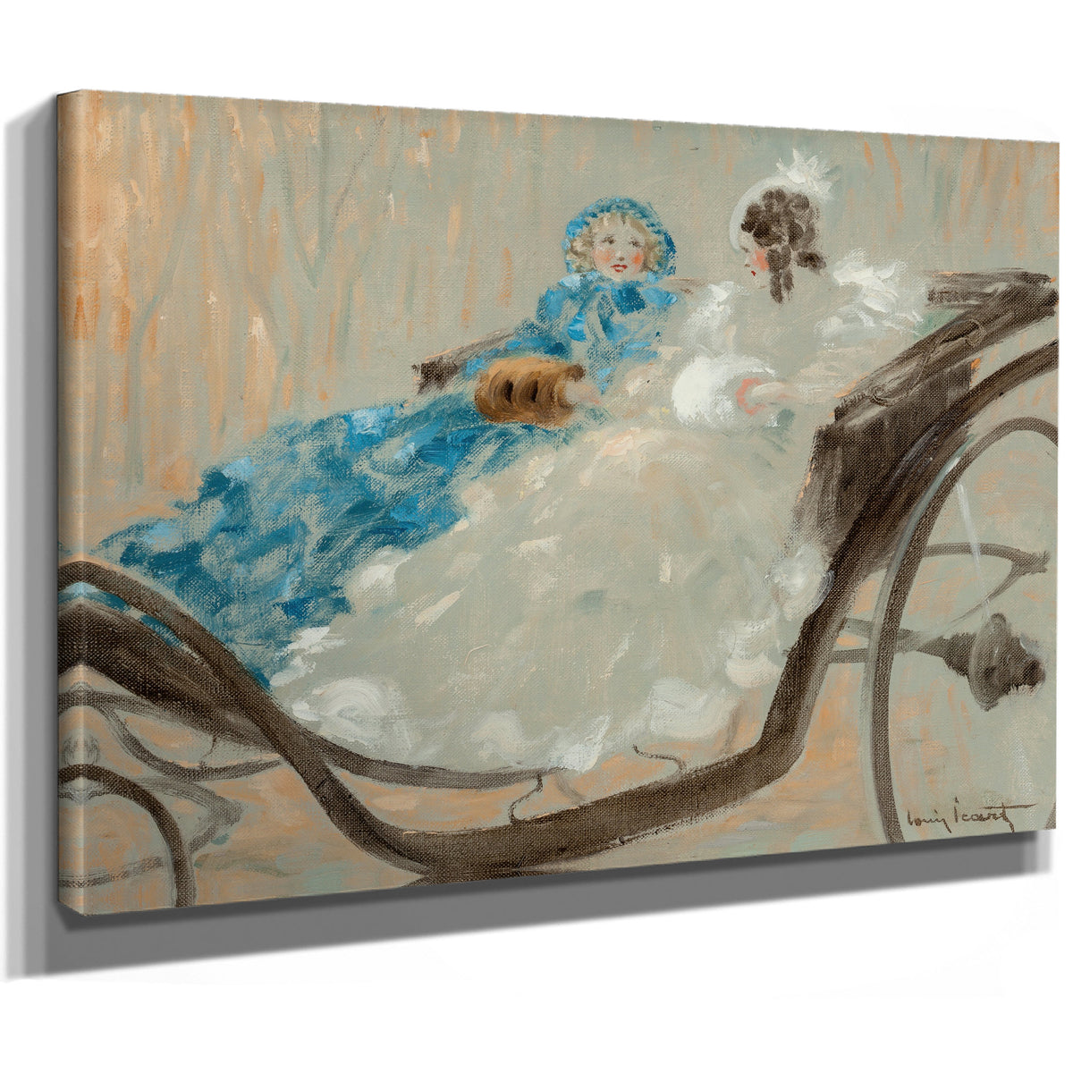 En Caleche Versailles By Louis Icart