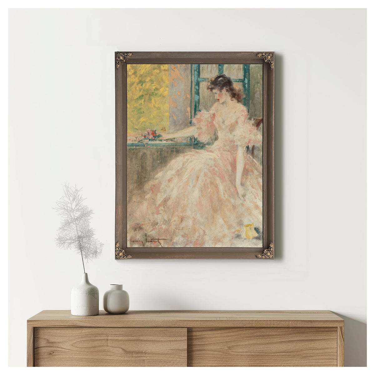 Femme Pensive By Louis Icart