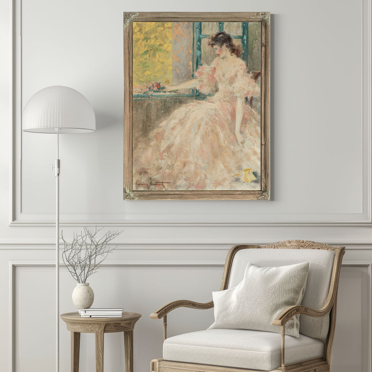 Femme Pensive By Louis Icart