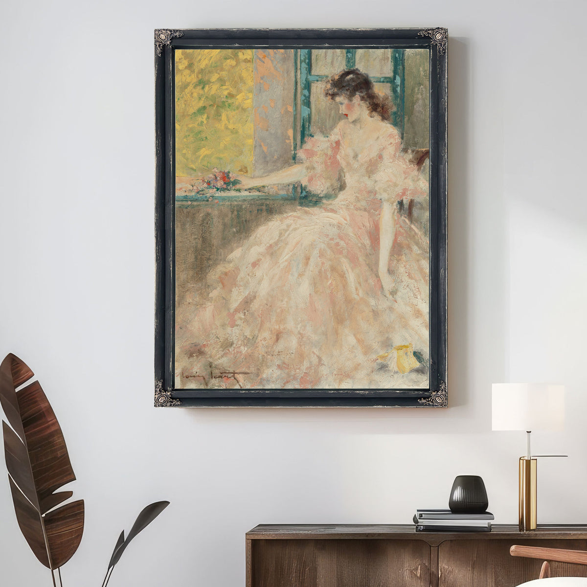 Femme Pensive By Louis Icart