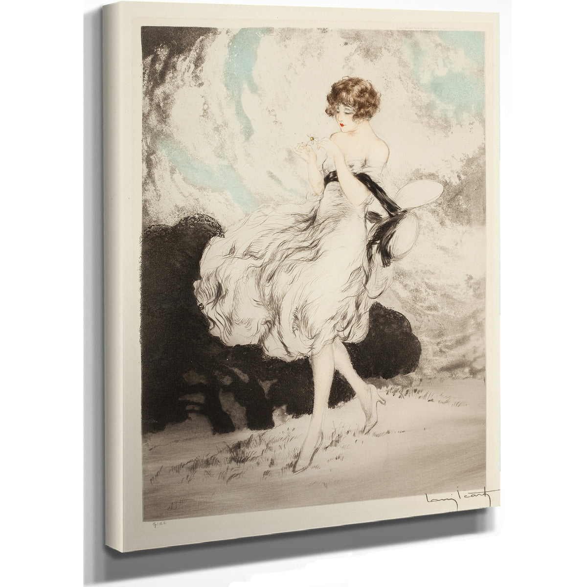 Lady a Daisy By Louis Icart