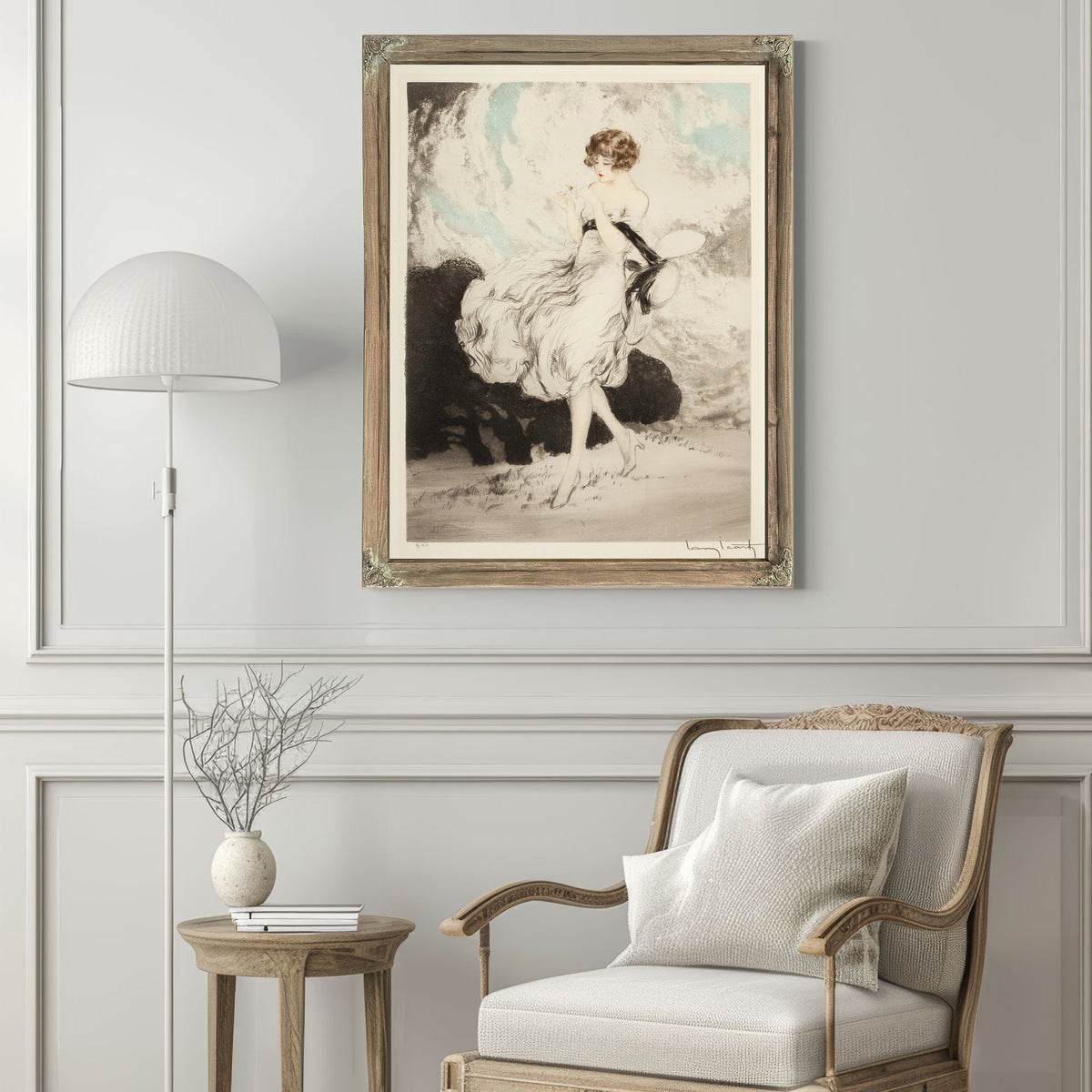 Lady a Daisy By Louis Icart