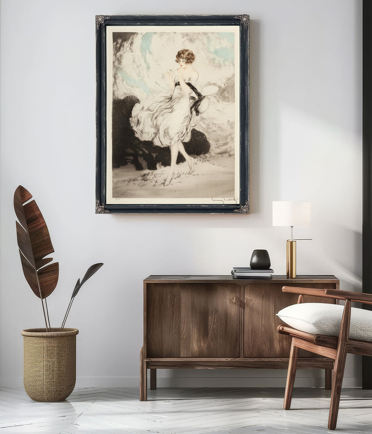 Lady a Daisy By Louis Icart