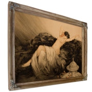Nude Black Fur By Louis Icart