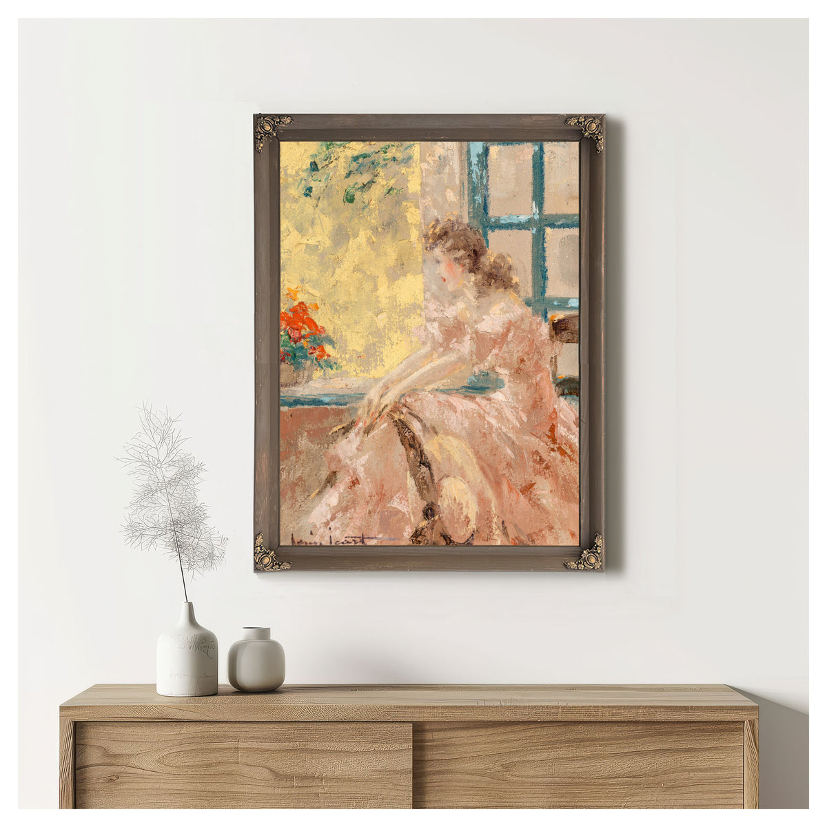 Pensive Matin By Louis Icart