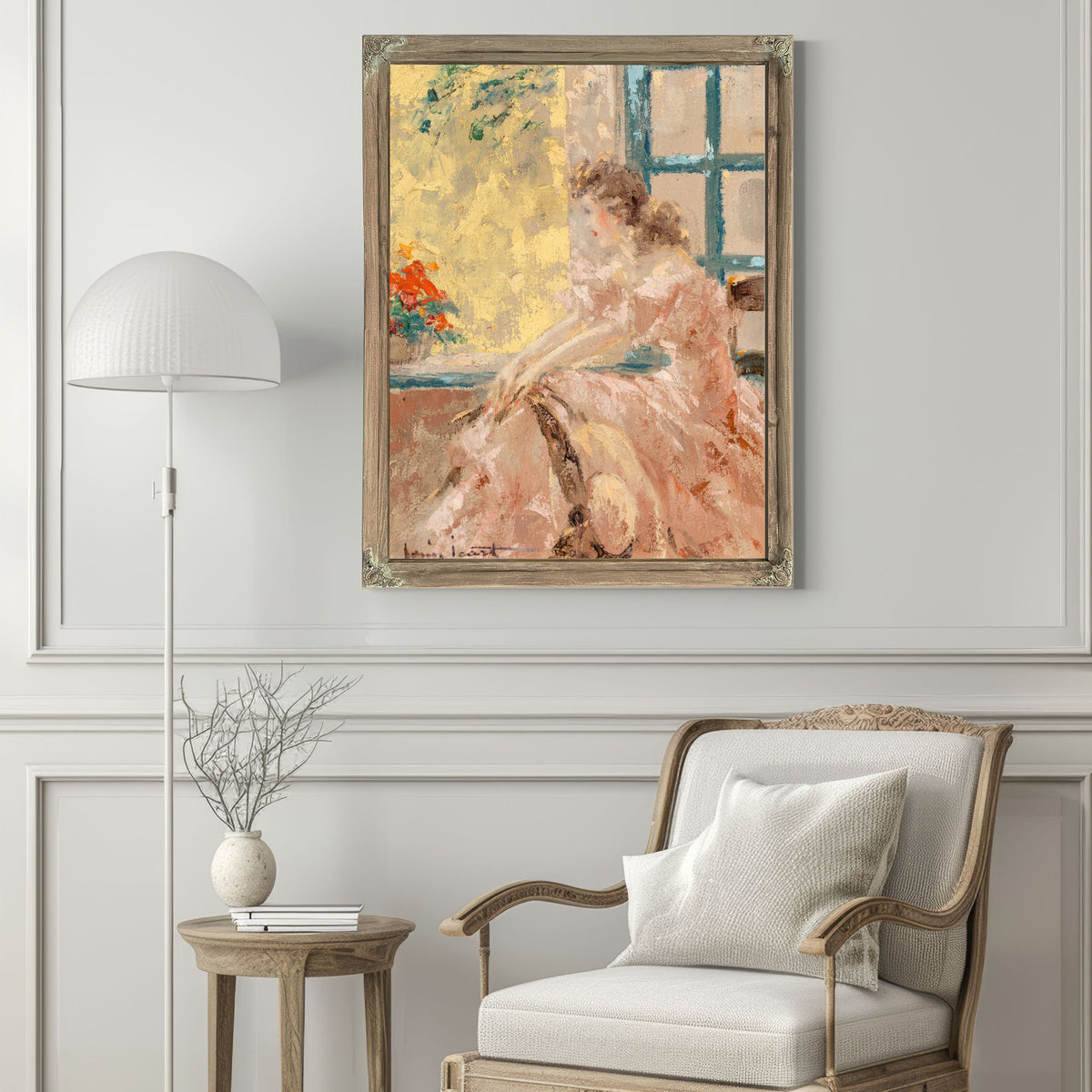 Pensive Matin By Louis Icart