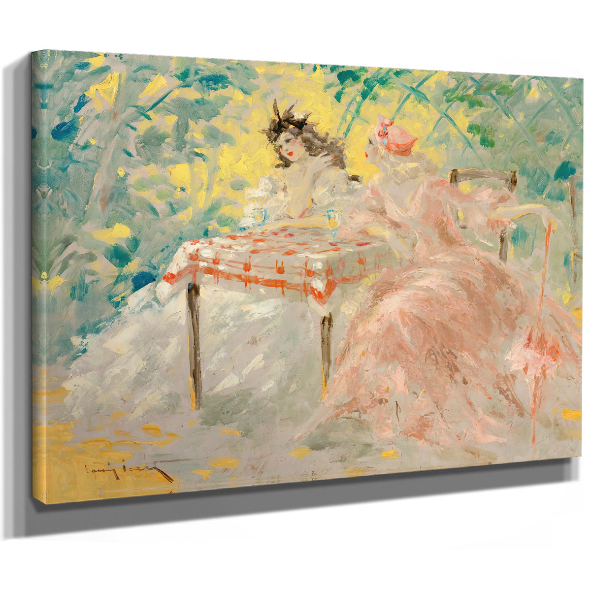 Sous Les Tonnelles By Louis Icart