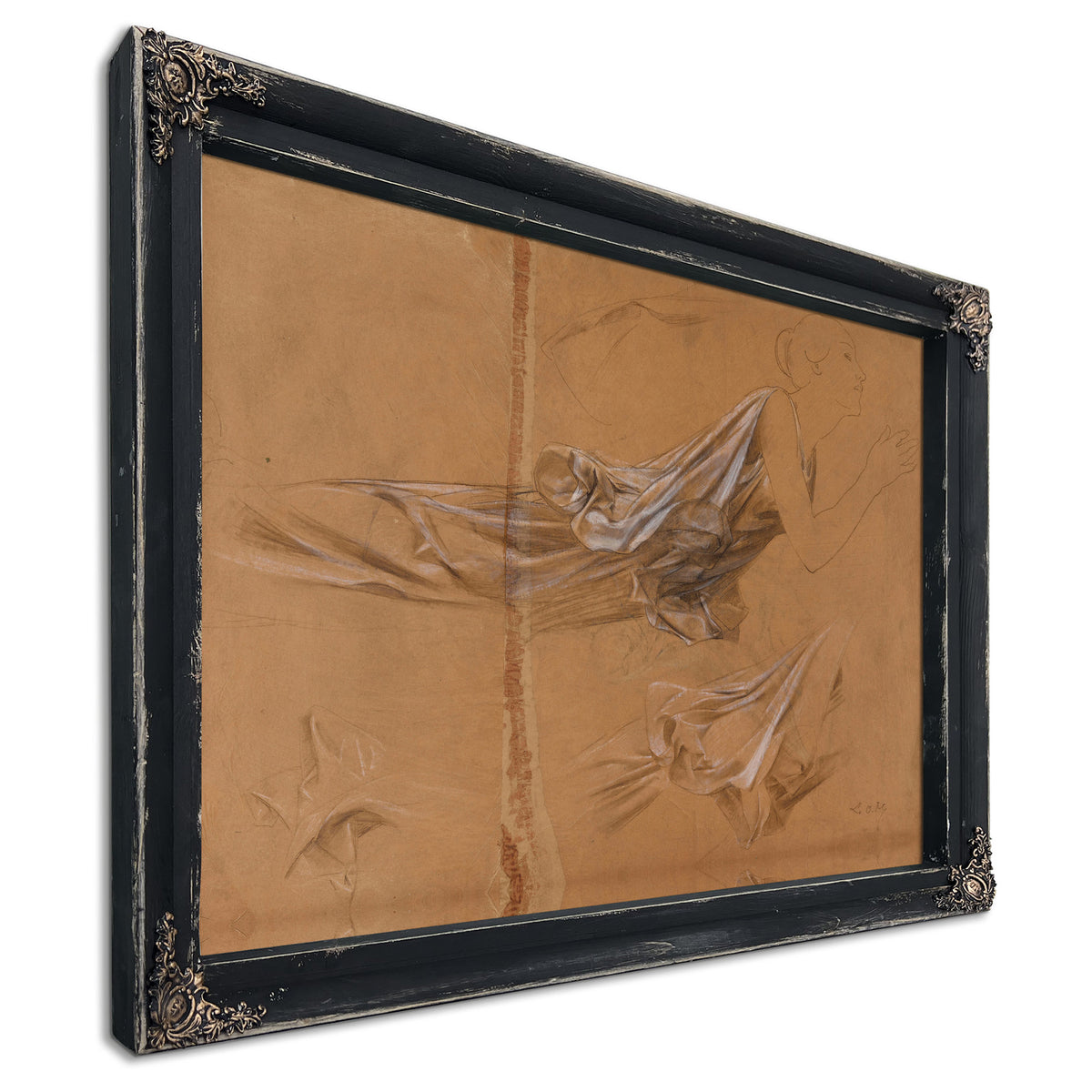 Etude de Femme Drapee et Etude de la 02 By Luc Olivier Merson