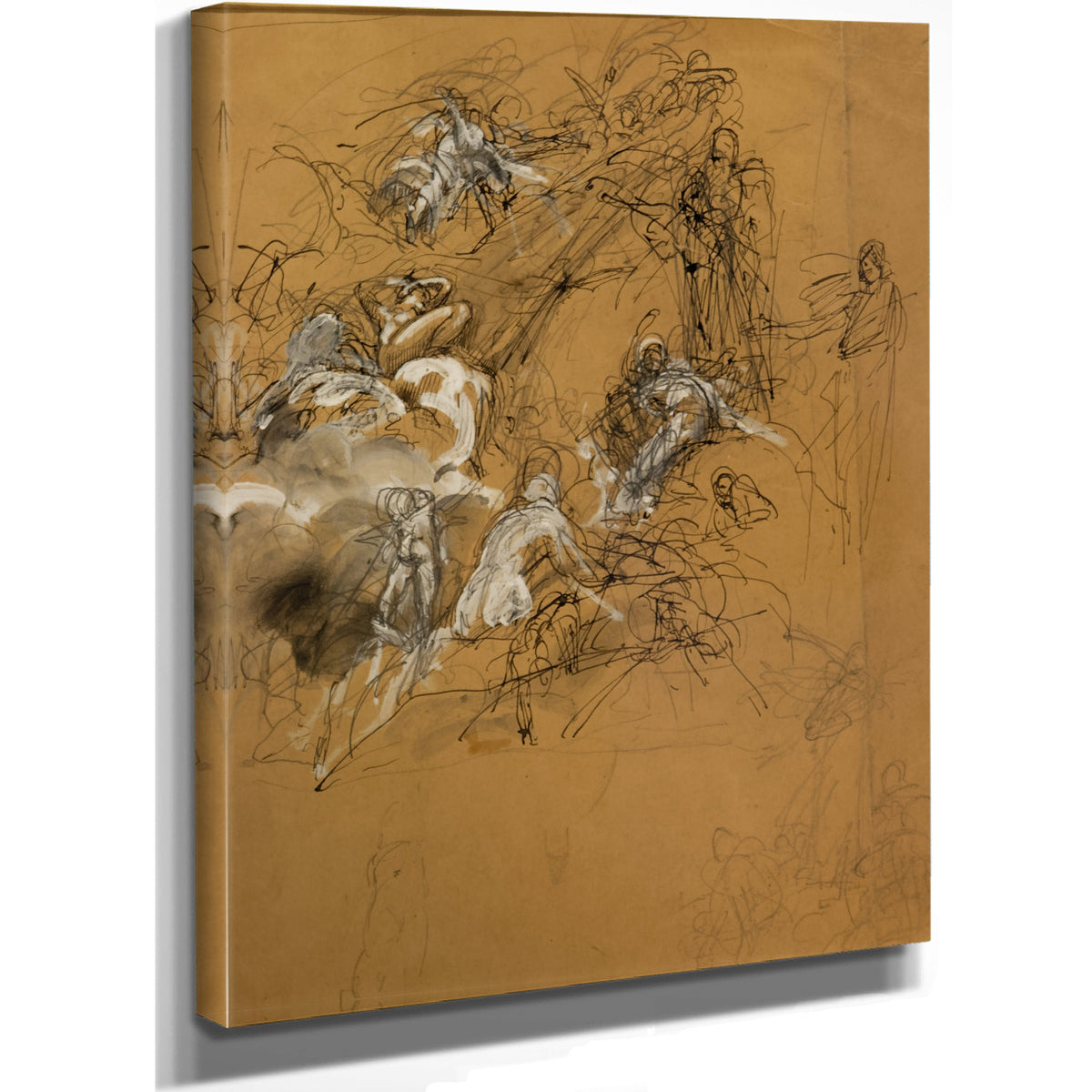 Etude de Figures Volantes 2 02 By Luc Olivier Merson