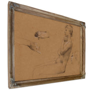 Nu de Femme Assise et Etude de Mains 02 By Luc Olivier Merson