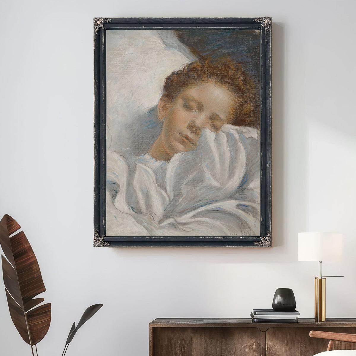 Study a Sleeping Child 1915 By Luc Olivier Merson