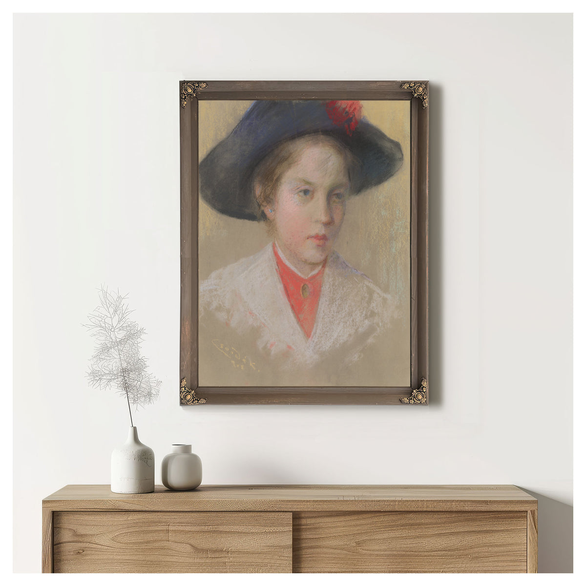 Portrait Artists Daughter Palma By Ludovit Cordak