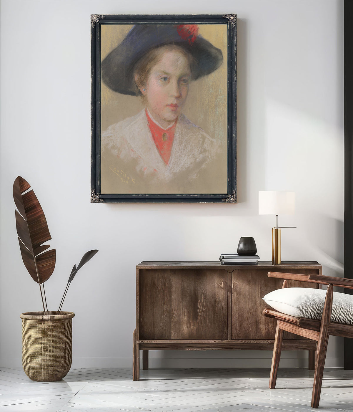 Portrait Artists Daughter Palma By Ludovit Cordak