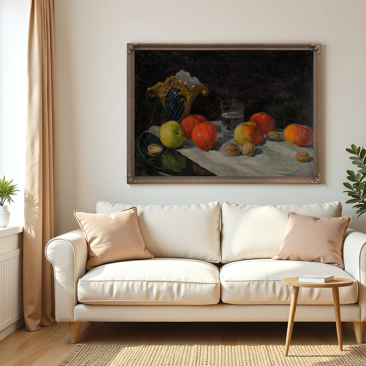 Still Life Apples By Ludovit Cordak