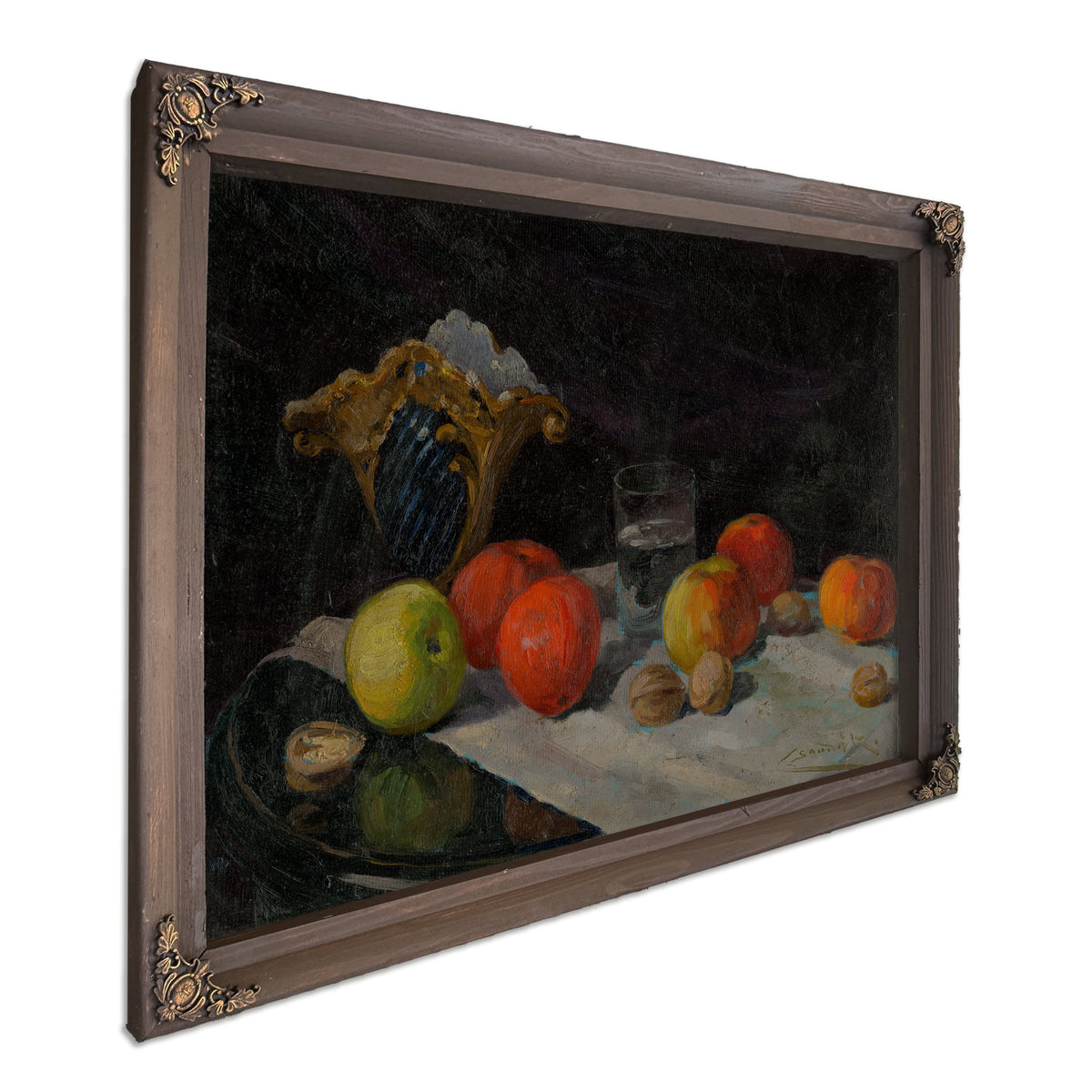 Still Life Apples By Ludovit Cordak