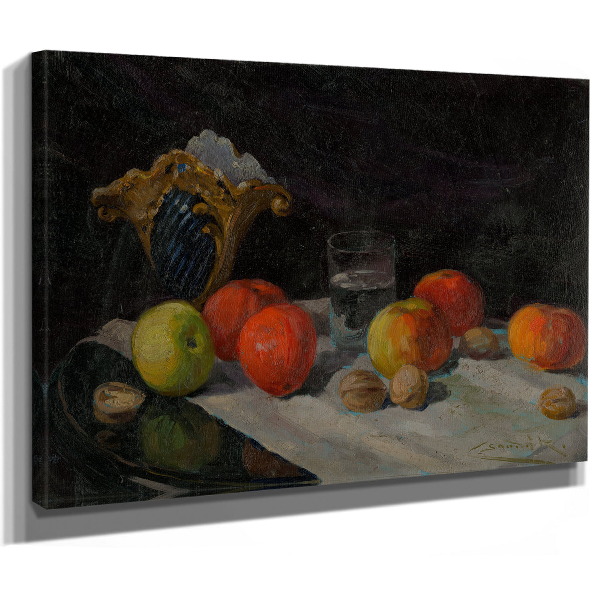 Still Life Apples By Ludovit Cordak