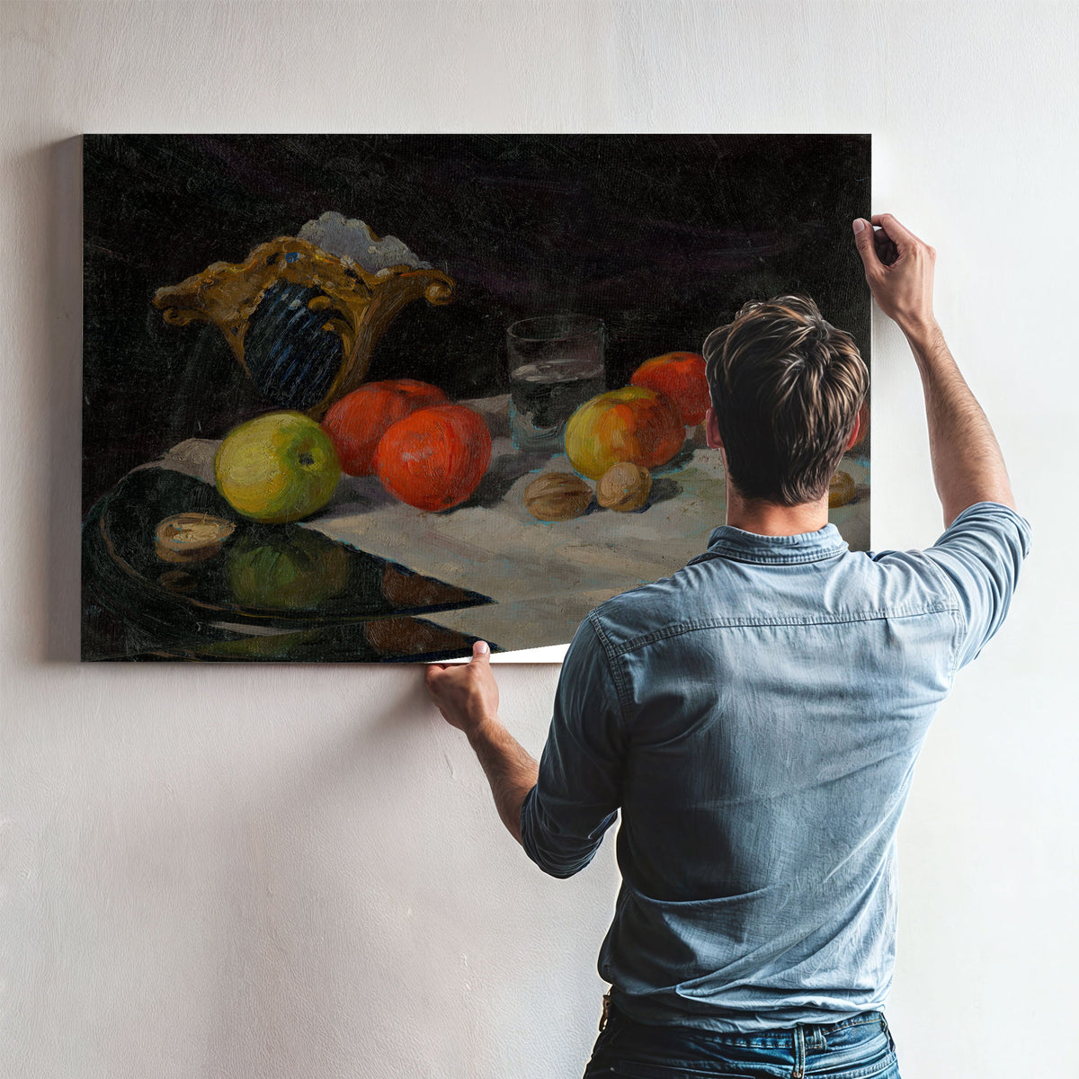 Still Life Apples By Ludovit Cordak