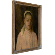 Study a Head Peasant Girl By Ludovit Cordak
