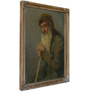 Study a Seated Old Man By Ludovit Cordak