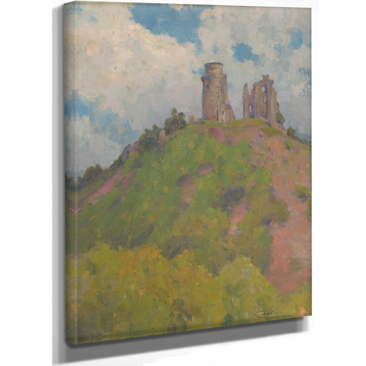 The Ruins Slane Castle By Ludovit Cordak