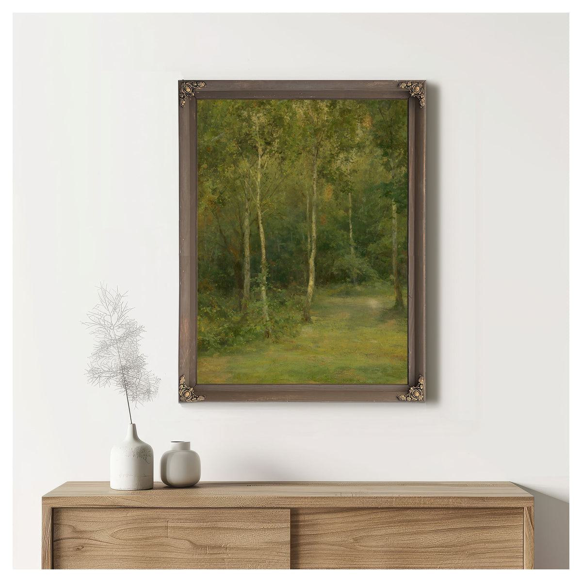 Wooded Landscape Little Birches 1 By Ludovit Cordak