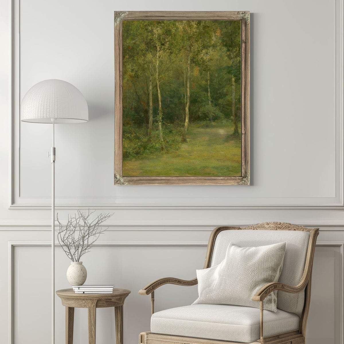 Wooded Landscape Little Birches 1 By Ludovit Cordak
