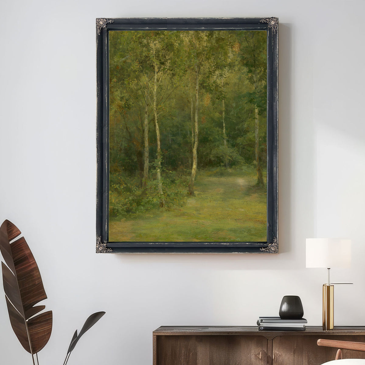 Wooded Landscape Little Birches 1 By Ludovit Cordak