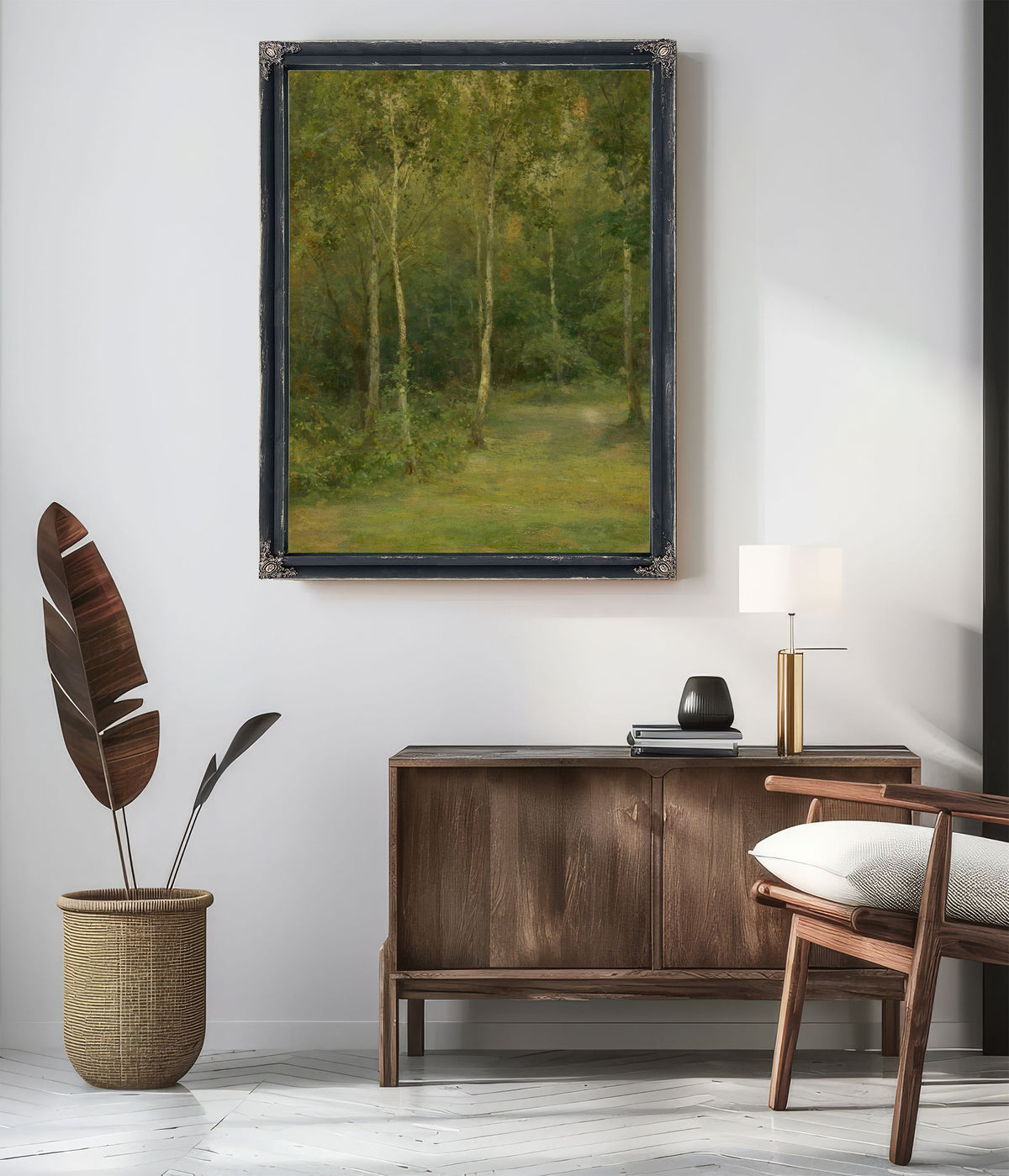 Wooded Landscape Little Birches 1 By Ludovit Cordak