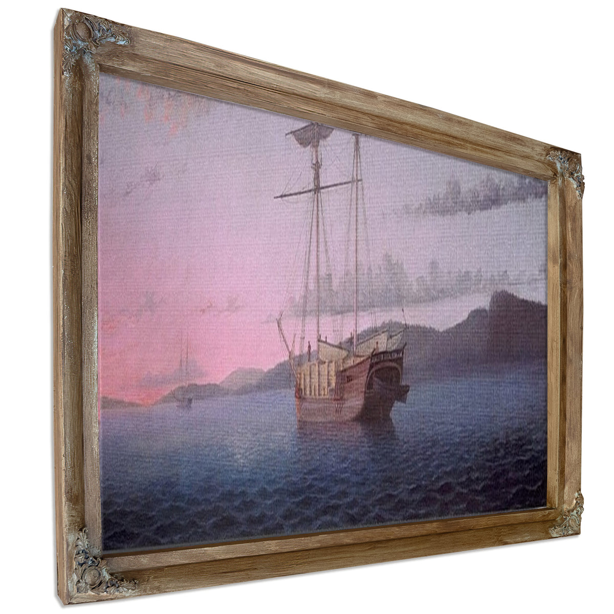 Lumber Schooners At Evening On Penobscot Bay (1863) By Fitz Henry Lane