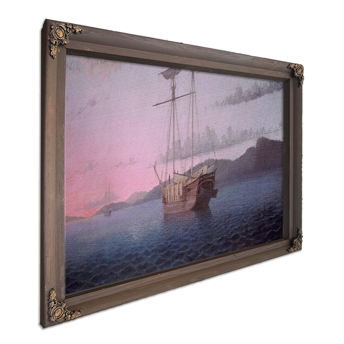 Lumber Schooners At Evening On Penobscot Bay (1863) By Fitz Henry Lane