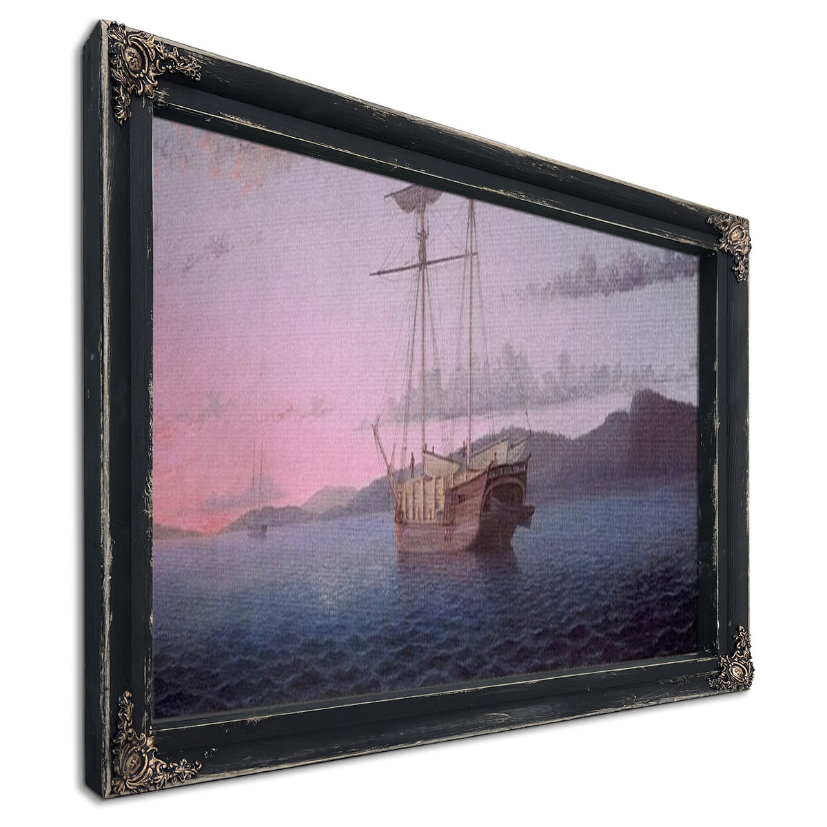 Lumber Schooners At Evening On Penobscot Bay (1863) By Fitz Henry Lane