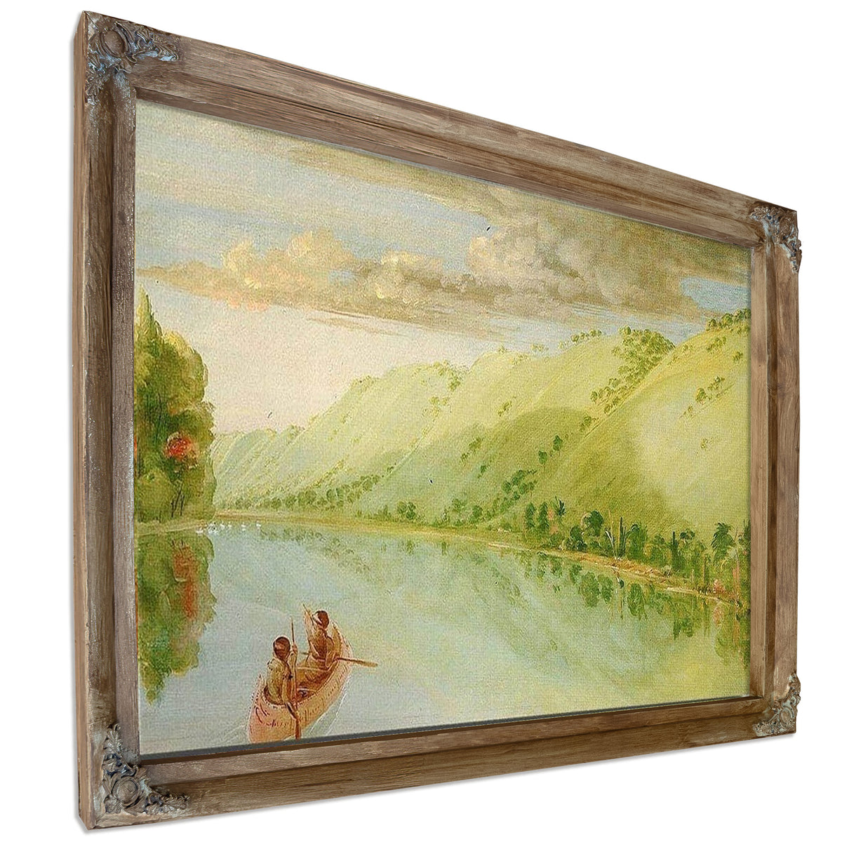 Madame Ferrebault's Prairie, Above Prairie Du Chien By George Catlin