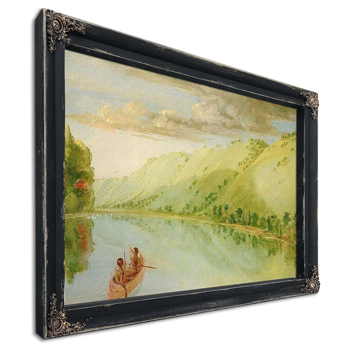 Madame Ferrebault's Prairie, Above Prairie Du Chien By George Catlin