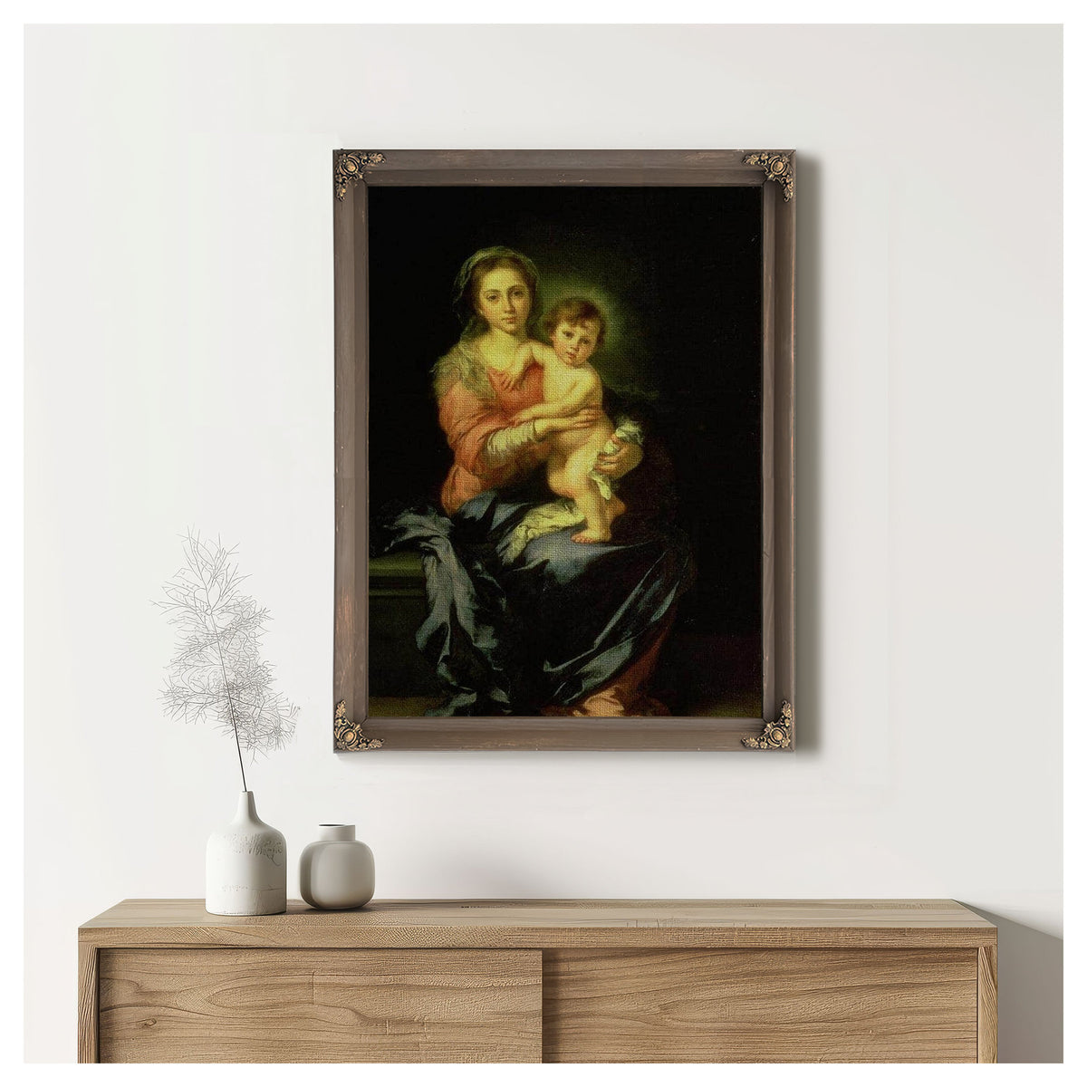 Madonna And Child By Bartolome Esteban Murillo
