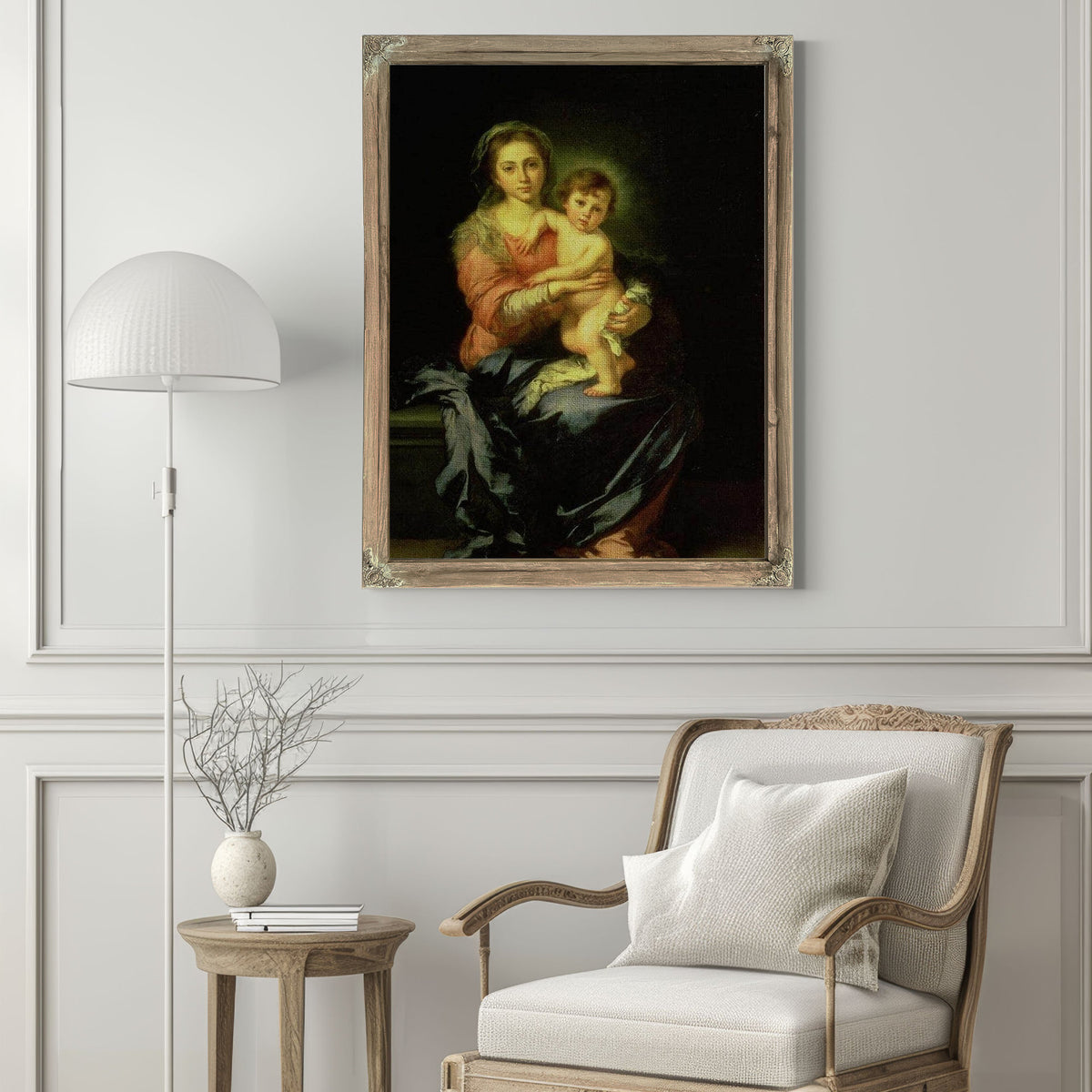 Madonna And Child By Bartolome Esteban Murillo