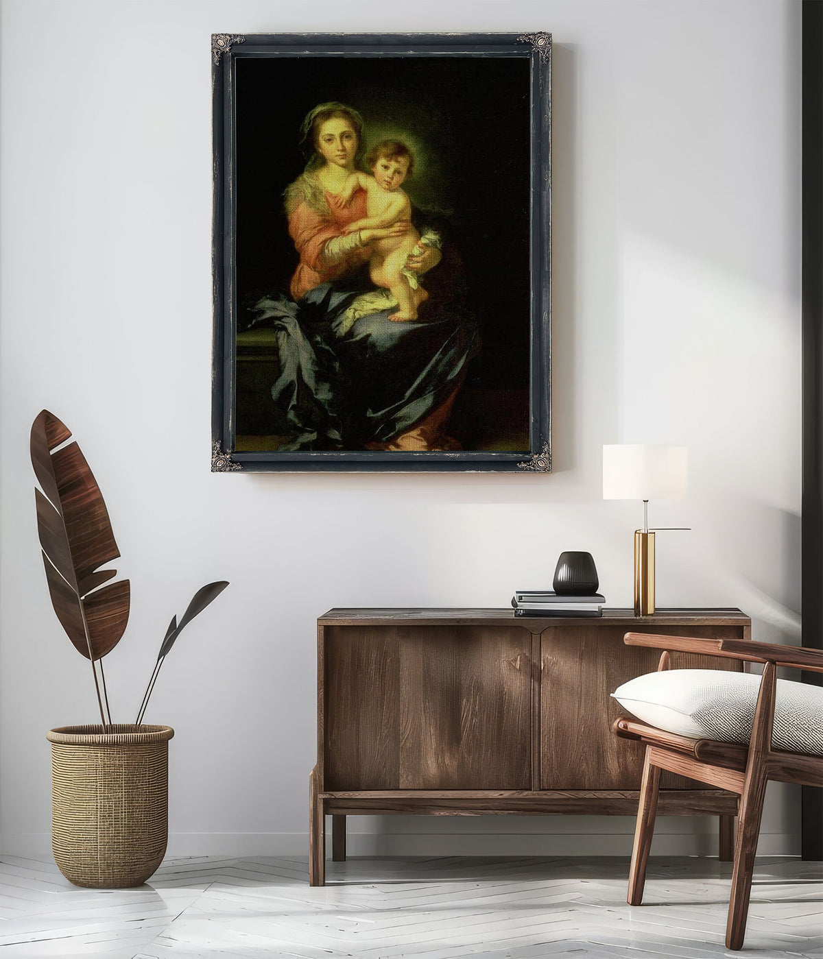 Madonna And Child By Bartolome Esteban Murillo
