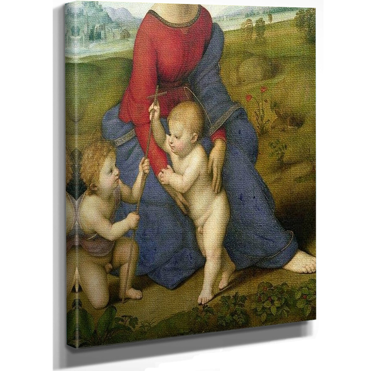 Madonna In The Meadow By Raphael